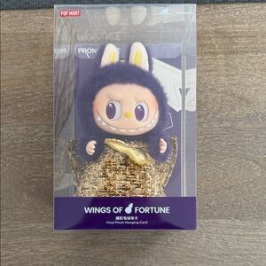 New Official Pop Mart Wings of Fortune Vinyl Plush Popmart Labubu x Pronounce
